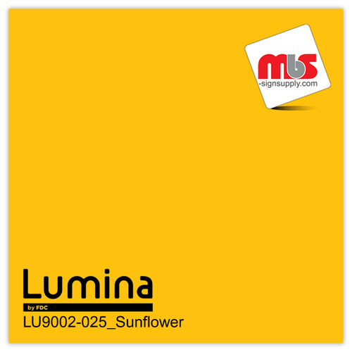 15'' x 5 Yards Lumina® 9002 Matte Sunflower 2 Year Unpunched 6.5 Mil Heat Transfer Vinyl (Color code 025)