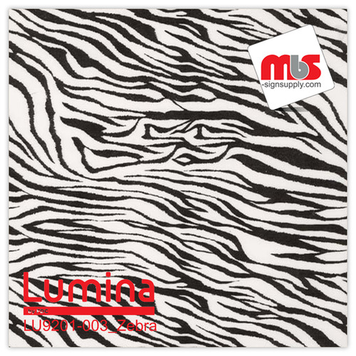 15'' x 5 Yards Lumina® 9201 Matte Zebra 1 year Unpunched 2.4 Mil Heat Transfer Vinyl (Color code 003)