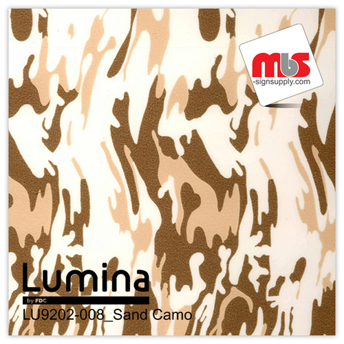 15'' x 5 Yards Lumina® 9202 Matte Sand Camouflage 1 Year Unpunched 2.4 Mil Heat Transfer Vinyl (Color code 008)