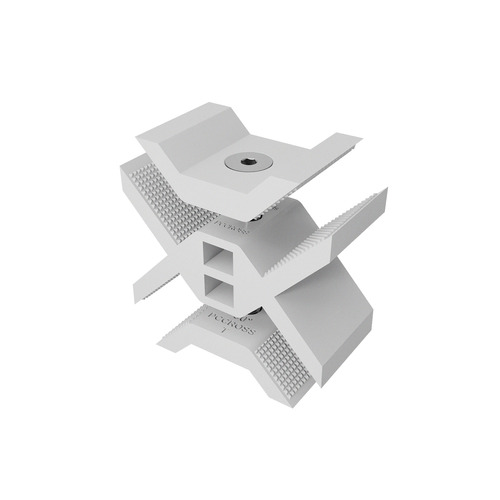 Cross Connector, ABS White for 5/8'' and 3/4'' Panels