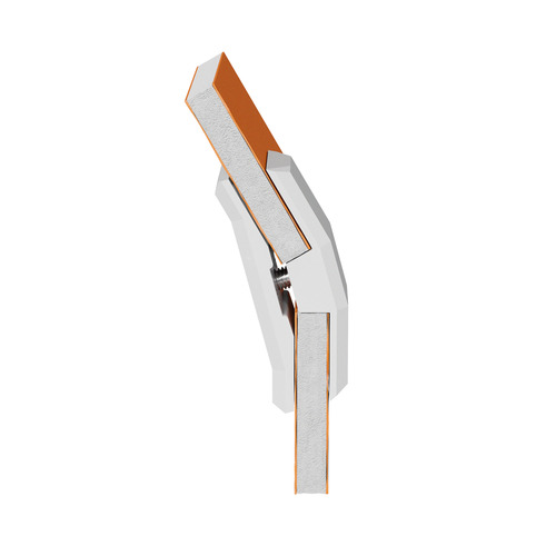 150° Mini Connector For Substrates, ABS White for 1/4