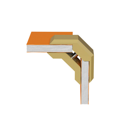 90° Mini Connector For Substrates, PLA Classic Birch for 1/4