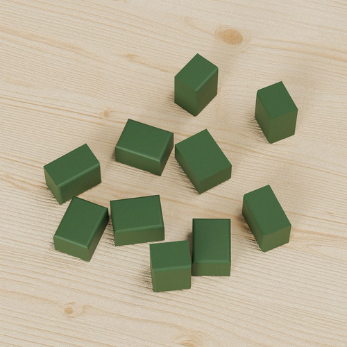 Olive (Pantone 363C) ABS Hole Plug for Panel Connector For Substrates s (Bag Of 10 Pieces)