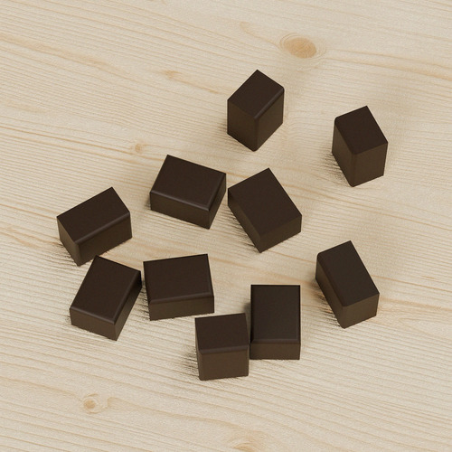 Rosewood  PLA Hole Plug for Panel Connector For Substrates s (Bag Of 10 Pieces)