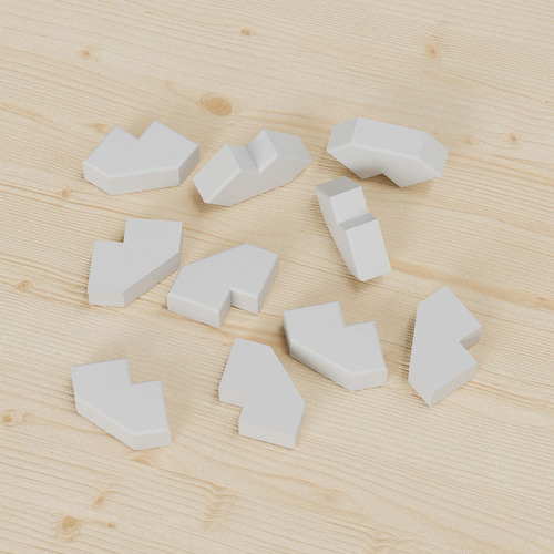 White ABS Hole Plug for 'T' Connector For Substrates s (Bag Of 10 Pieces)