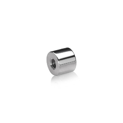 1/4-20 Threaded Barrels Diameter: 5/8'', Length: 1/2'', Polished Finish Grade 304 [Required Material Hole Size: 17/64'' ]