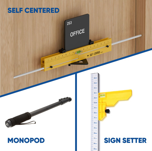 3-in-1 Sign Installation Kit - Includes Self-Centered Sign Setter, Standard Sign Setter, and 67