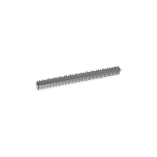 1/8'' Diameter X 3'' Long, Stainless Steel 6-32 Threaded Stud (1 End Flat - 1 End Conical)