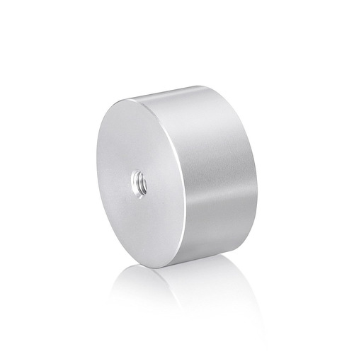 5/16-18 Threaded Barrels Diameter: 2'', Length: 1'', Clear Anodized [Required Material Hole Size: 3/8'' ]